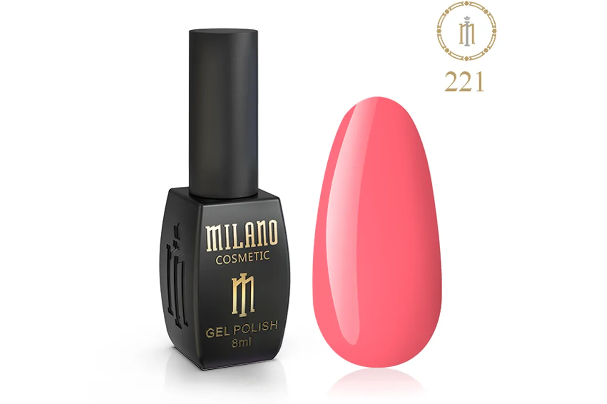 Гель лак Milano - 221 -8мл