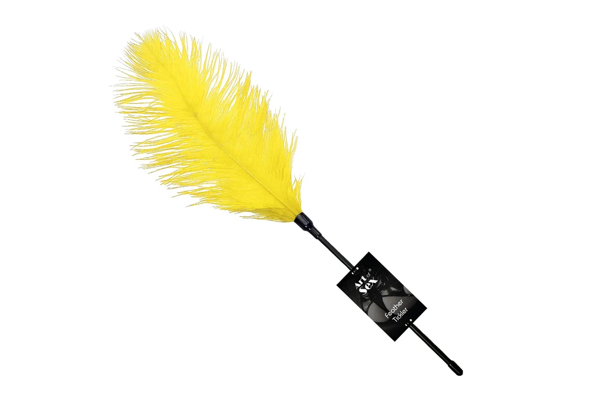 Лоскітка зі страусиним пером Art of Sex - Feather Tickler, колір Жовтий