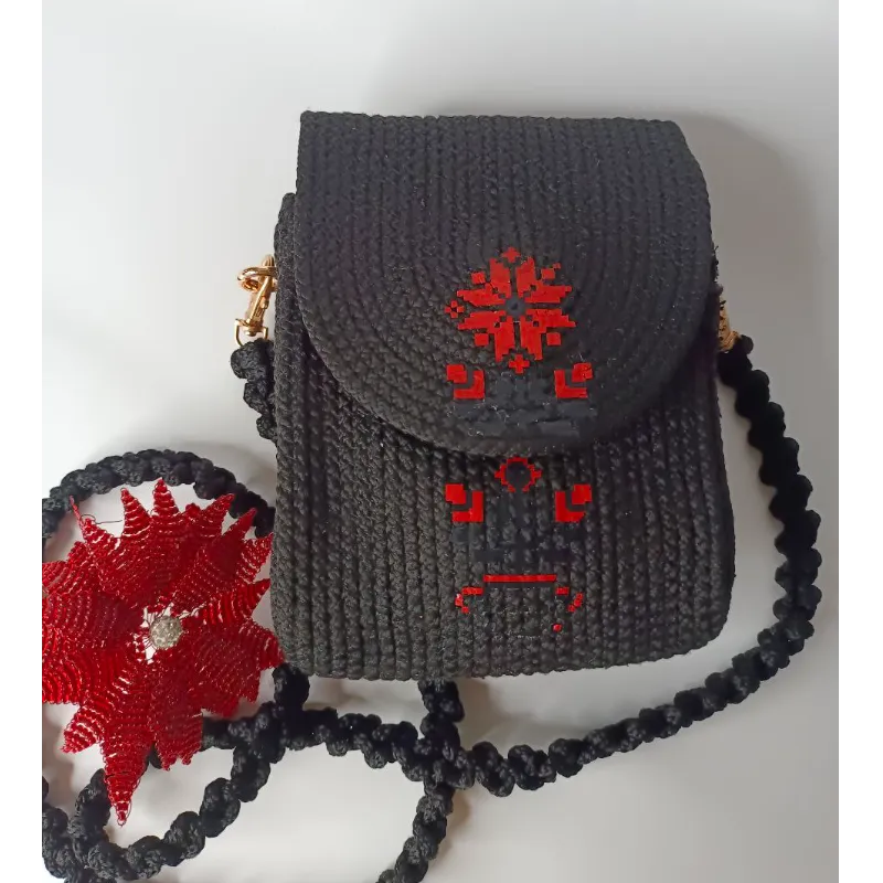 Сумка Чорна -Троянда